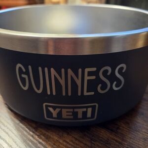Yeti Dog Bowl with Guinness Custom Name